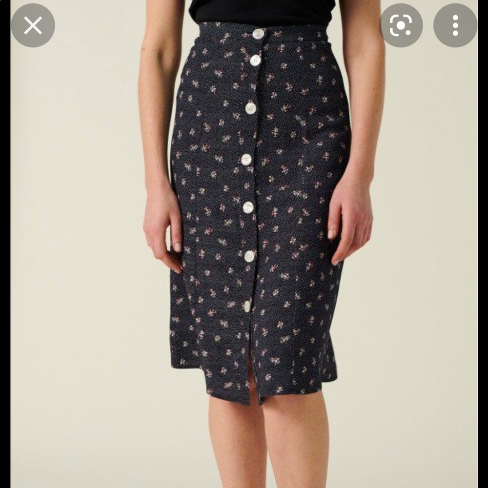 Rouje Eliot Button-Down Skirt